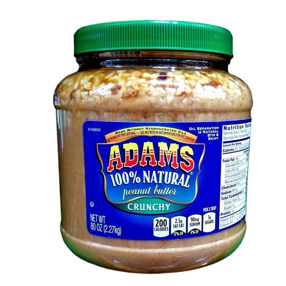 adams natural peanut butter